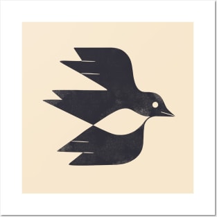 Minimal Blackbird No. 2 Posters and Art